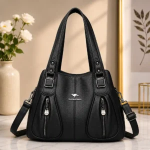 LunexBD black women’s shoulder bag with double handles