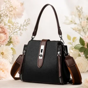 High Quality Women’s Soft Leather Tote Shoulder Crossbody Bag – Large Capacity