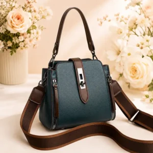 High Quality Women’s Soft Leather Tote Shoulder Crossbody Bag – Large Capacity